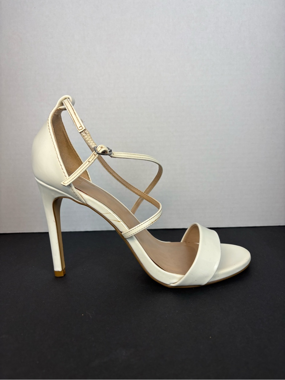 Women's Strappy High Heel Sandals in Cream